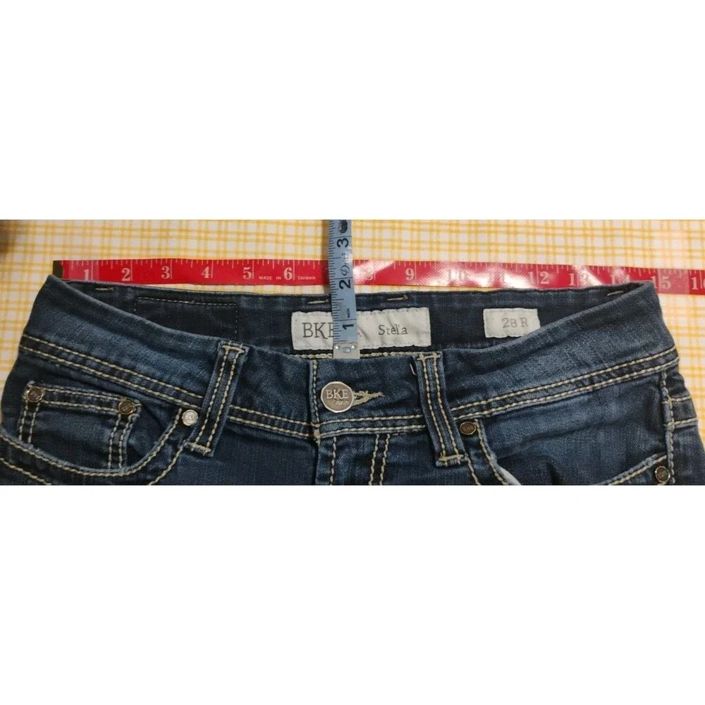 BKE Denim Stella Jeans Women’s Size 28R Stretch Distressed Flawed
